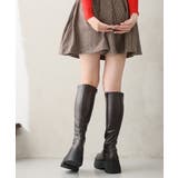 【25年秋冬新作】厚底 トリプルソール ストレッチ ロングブーツ | DEMETER | 詳細画像32 