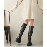 【25年秋冬新作】厚底 トリプルソール ストレッチ ロングブーツ | DEMETER | 詳細画像39 