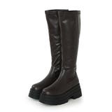 【25年秋冬新作】厚底 トリプルソール ストレッチ ロングブーツ | DEMETER | 詳細画像42 