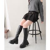 【25年秋冬新作】厚底 トリプルソール ストレッチ ロングブーツ | DEMETER | 詳細画像6 