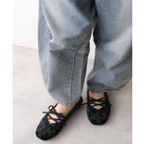 【25年秋冬新作】レースアップリボン フラット バレエパンプス | DEMETER | 詳細画像18 