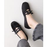 【25年秋冬新作】レースアップリボン フラット バレエパンプス | DEMETER | 詳細画像6 