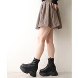 【25年秋冬新作】厚底 ボリュームソール ストレッチ ショートブーツ | DEMETER | 詳細画像8 