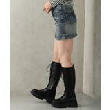 【25年秋冬新作】厚底 プラットフォーム レースアップ ロングブーツ | DEMETER | 詳細画像27 