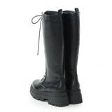 【25年秋冬新作】厚底 プラットフォーム レースアップ ロングブーツ | DEMETER | 詳細画像34 