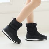 ブラック | 【24年秋冬再販】撥水・防水仕様 スノーブーツ ダウンブーツ | DEMETER