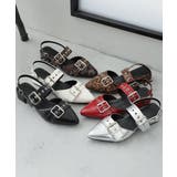 【26年春夏再販】ポインテッドトゥ バックルベルト ストラップパンプス | DEMETER | 詳細画像2 