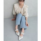 【26年春夏再販】ポインテッドトゥ バックルベルト ストラップパンプス | DEMETER | 詳細画像40 