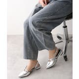 【25年秋冬新作】ポインテッドトゥ クロスデザイン ストラップパンプス | DEMETER | 詳細画像14 