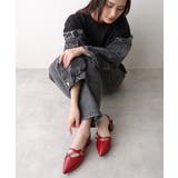 【25年秋冬新作】ポインテッドトゥ クロスデザイン ストラップパンプス | DEMETER | 詳細画像24 