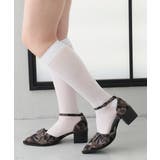 カモフラージュ | 【26年春夏新作】ポインテッドトゥ アンクルストラップ セパレートパンプス | DEMETER