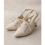 【26年春夏新作】ポインテッドトゥ レースアップ バックストラップ パンプス | DEMETER | 詳細画像19 