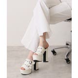 【26年春夏新作】厚底太ヒール オープントゥ バックルダブルベルト | DEMETER | 詳細画像25 