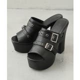 【26年春夏新作】厚底太ヒール オープントゥ バックルダブルベルト | DEMETER | 詳細画像33 