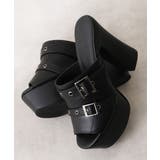 【26年春夏新作】厚底太ヒール オープントゥ バックルダブルベルト | DEMETER | 詳細画像4 