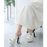 【26年春夏新作】厚底太ヒール オープントゥ バックルダブルベルト | DEMETER | 詳細画像48 