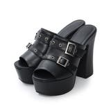 【26年春夏新作】厚底太ヒール オープントゥ バックルダブルベルト | DEMETER | 詳細画像54 