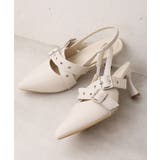 【26年春夏新作】ポインテッドトゥ クロスベルト バックストラップ パンプス | DEMETER | 詳細画像18 