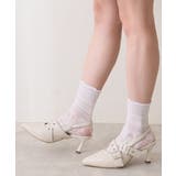 ホワイト | 【26年春夏新作】ポインテッドトゥ クロスベルト バックストラップ パンプス | DEMETER