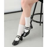 【26年春夏新作】スクエアトゥ ビジューバックル リボンパンプス | DEMETER | 詳細画像3 