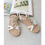 【25年春夏新作】エスニック調 ゴールドパーツ リゾートサンダル | DEMETER | 詳細画像18 