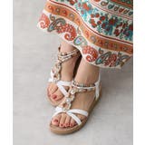 【25年春夏新作】エスニック調 ゴールドパーツ リゾートサンダル | DEMETER | 詳細画像20 