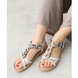 【25年春夏新作】エスニック調 ゴールドパーツ リゾートサンダル | DEMETER | 詳細画像39 