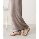 【25年春夏新作】エスニック調 ゴールドパーツ リゾートサンダル | DEMETER | 詳細画像43 