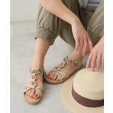 【25年春夏新作】エスニック調 ゴールドパーツ リゾートサンダル | DEMETER | 詳細画像67 