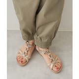 【25年春夏新作】エスニック調 ゴールドパーツ リゾートサンダル | DEMETER | 詳細画像68 