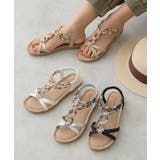 【25年春夏新作】エスニック調 ゴールドパーツ リゾートサンダル | DEMETER | 詳細画像73 