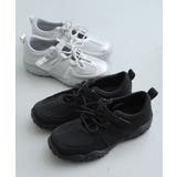 【26年春夏新作】ベルクロ 素材MIX レースアップスニーカー | DEMETER | 詳細画像2 