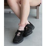 【26年春夏新作】ベルクロ 素材MIX レースアップスニーカー | DEMETER | 詳細画像4 