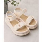 【26年春夏新作】厚底 ダブルソール ビジュー ベルクロ スポーツサンダル | DEMETER | 詳細画像11