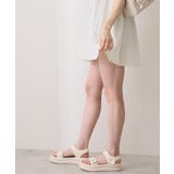 【26年春夏新作】厚底 ダブルソール ビジュー ベルクロ スポーツサンダル | DEMETER | 詳細画像14