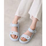 【26年春夏新作】厚底 ダブルソール ビジュー ベルクロ スポーツサンダル | DEMETER | 詳細画像25