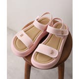 【26年春夏新作】厚底 ダブルソール ビジュー ベルクロ スポーツサンダル | DEMETER | 詳細画像32