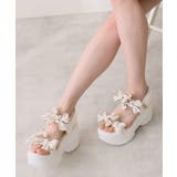 【26年春夏新作】厚底 リボンデザイン ベルクロ スポーツサンダル | DEMETER | 詳細画像26 