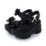 【26年春夏新作】厚底 リボンデザイン ベルクロ スポーツサンダル | DEMETER | 詳細画像62 