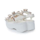 【26年春夏新作】厚底 リボンデザイン ベルクロ スポーツサンダル | DEMETER | 詳細画像66 