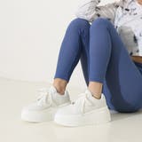 【24年春夏新作】厚底 プラットフォーム レースアップ コートスニーカー | DEMETER | 詳細画像16