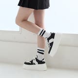 【24年春夏新作】厚底 プラットフォーム レースアップ コートスニーカー | DEMETER | 詳細画像31