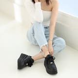 【24年春夏新作】厚底 プラットフォーム レースアップ コートスニーカー | DEMETER | 詳細画像5