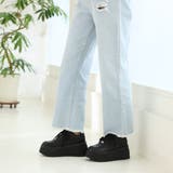 【24年春夏新作】厚底 プラットフォーム レースアップ コートスニーカー | DEMETER | 詳細画像6