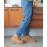 【24年秋冬新作】厚底 プラットフォーム スニーカーライク モカシンシューズ | DEMETER | 詳細画像14 