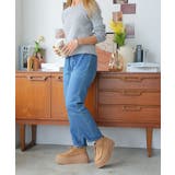 【24年秋冬新作】厚底 プラットフォーム スニーカーライク モカシンシューズ | DEMETER | 詳細画像16 