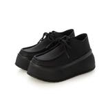 【24年秋冬新作】厚底 プラットフォーム スニーカーライク モカシンシューズ | DEMETER | 詳細画像17 