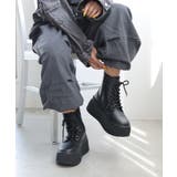 【24年秋冬新作】厚底 プラットフォーム レースアップ ショートブーツ | DEMETER | 詳細画像16 