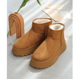 【24年秋冬再販】厚底ソール ボリュームファー ショート丈 ムートンブーツ | DEMETER | 詳細画像51 