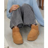 【24年秋冬再販】厚底ソール ボリュームファー ショート丈 ムートンブーツ | DEMETER | 詳細画像53 